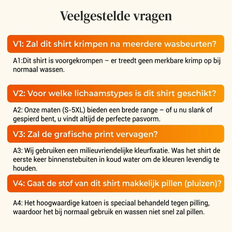 Heren Oranje “Hello Netherland” Patchwork Print Casual T-shirt