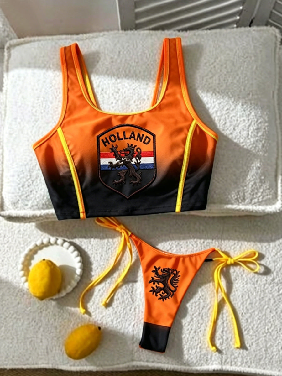Damesvakantie tweedelig bikiniset zwemkleding