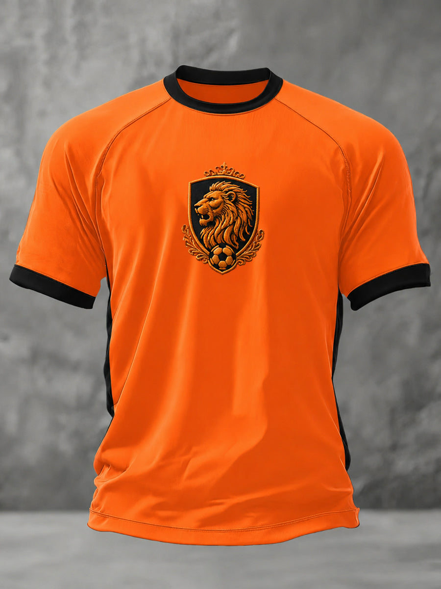 Herenkleding als cadeau voor voetbalfans, casual T-shirt met opdruk