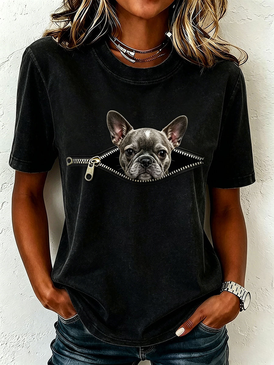 Dames mooie Franse Bulldog T-shirt