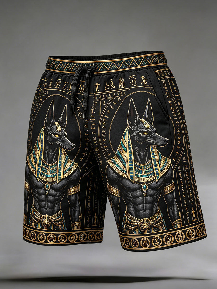 Oude Egyptische korte broek van Anubis voor heren