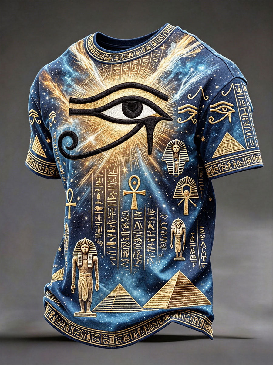 Heren-T-shirts met het Oude Egyptische Oog van Horus