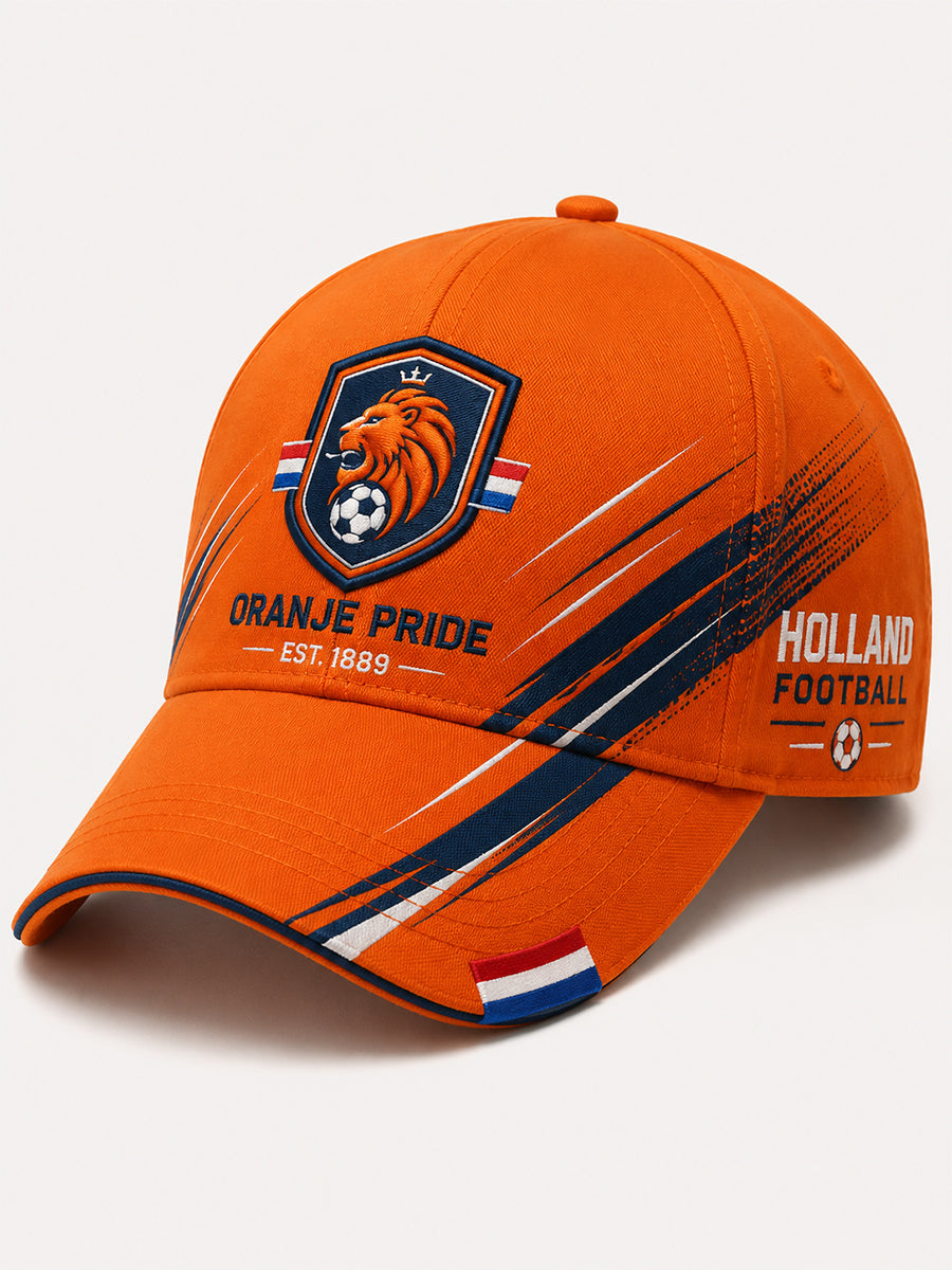 Herenhoed met print met voetbalthema