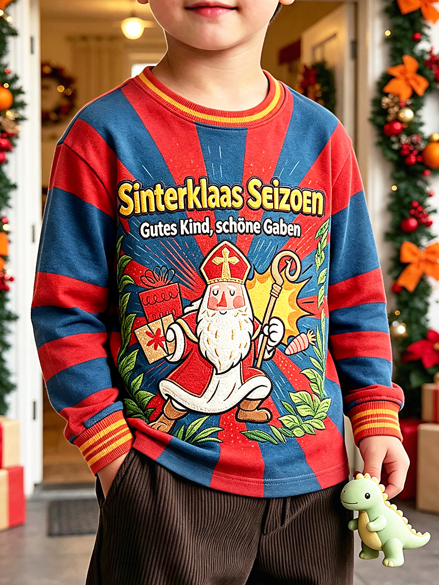 Kinder Holland St Nicholas Print T-shirt met lange mouwen