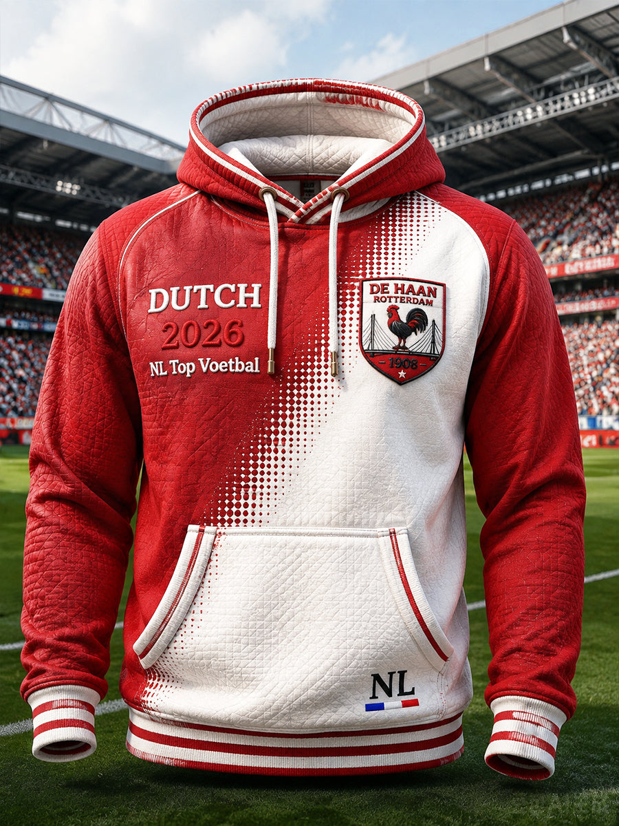 Eredivisie Feyenoord Rotterdam bedrukt casual sweatshirt met capuchon voor heren
