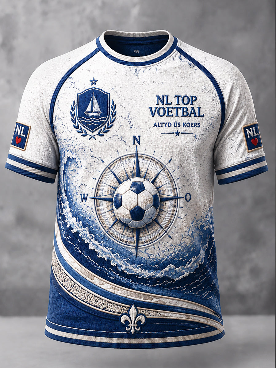 Heren Heerenveen Voetbal 3D Gedrukt Casual T-shirt