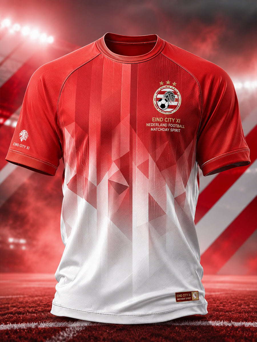 T-shirt met raglanmouwen en grafische print voor de heren-voetbalclub