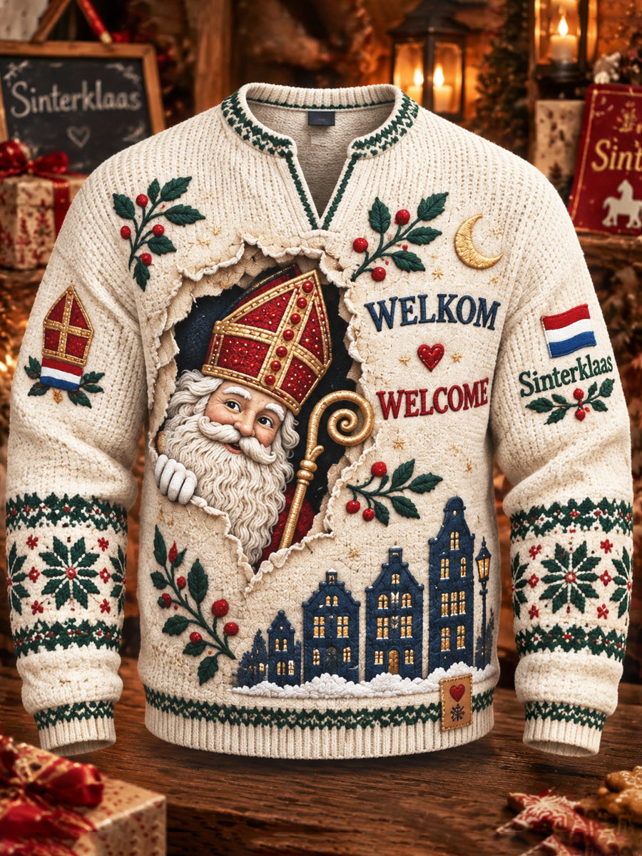 Beige sweatshirt voor heren