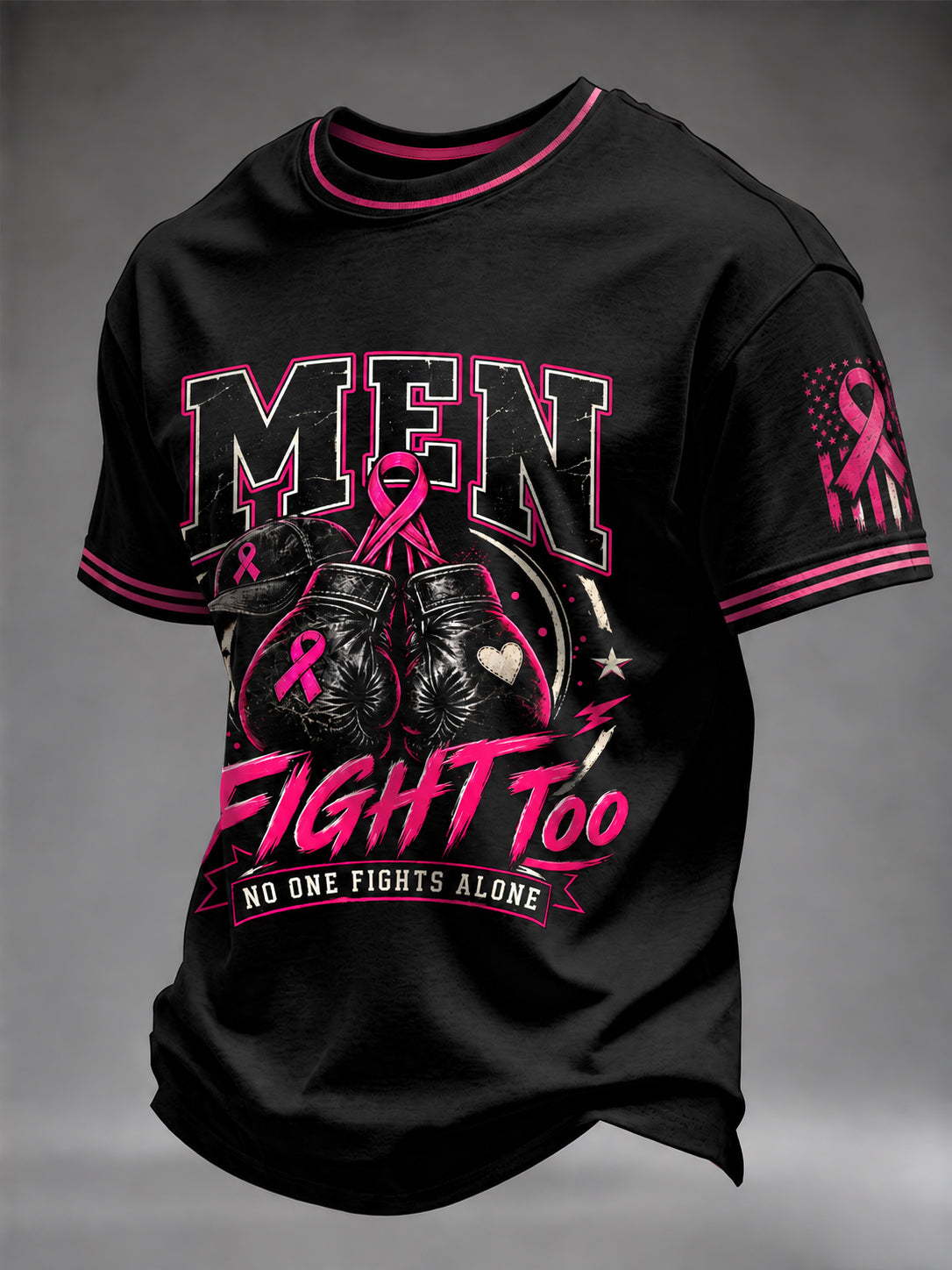 Borstkankerbewustzijn voor mannen Ik draag roze voor haar T-shirt