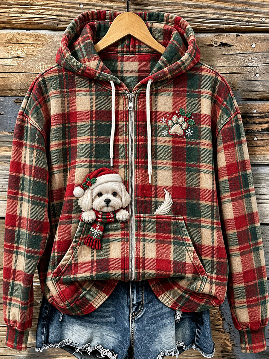 Hoodie met rits voor dames