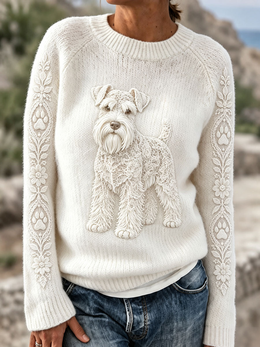 Schnauzer-print tops voor dames
