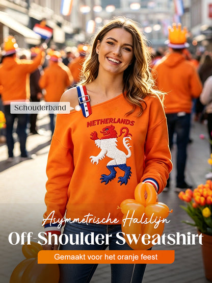 Dames Konings Dag Nederlandse Republiek Leeuw Nederland Vlag Sweatshirt