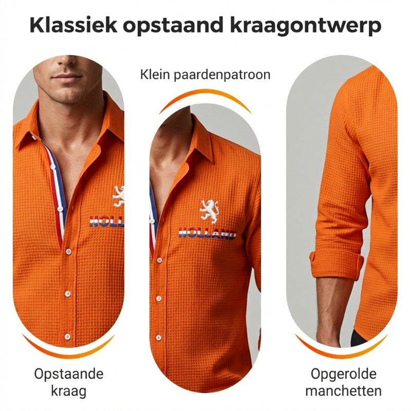 Heren Koningsdag Wafelshirt