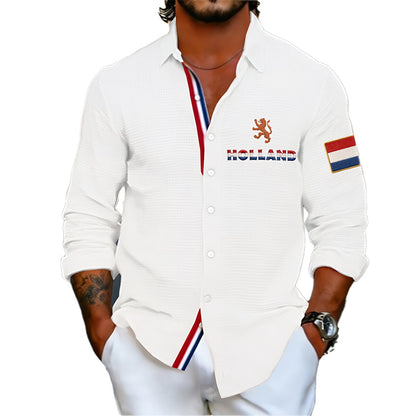 Heren Koningsdag Wafelshirt