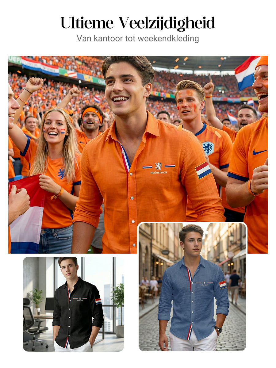 Heren Koningsdag Wafelshirt