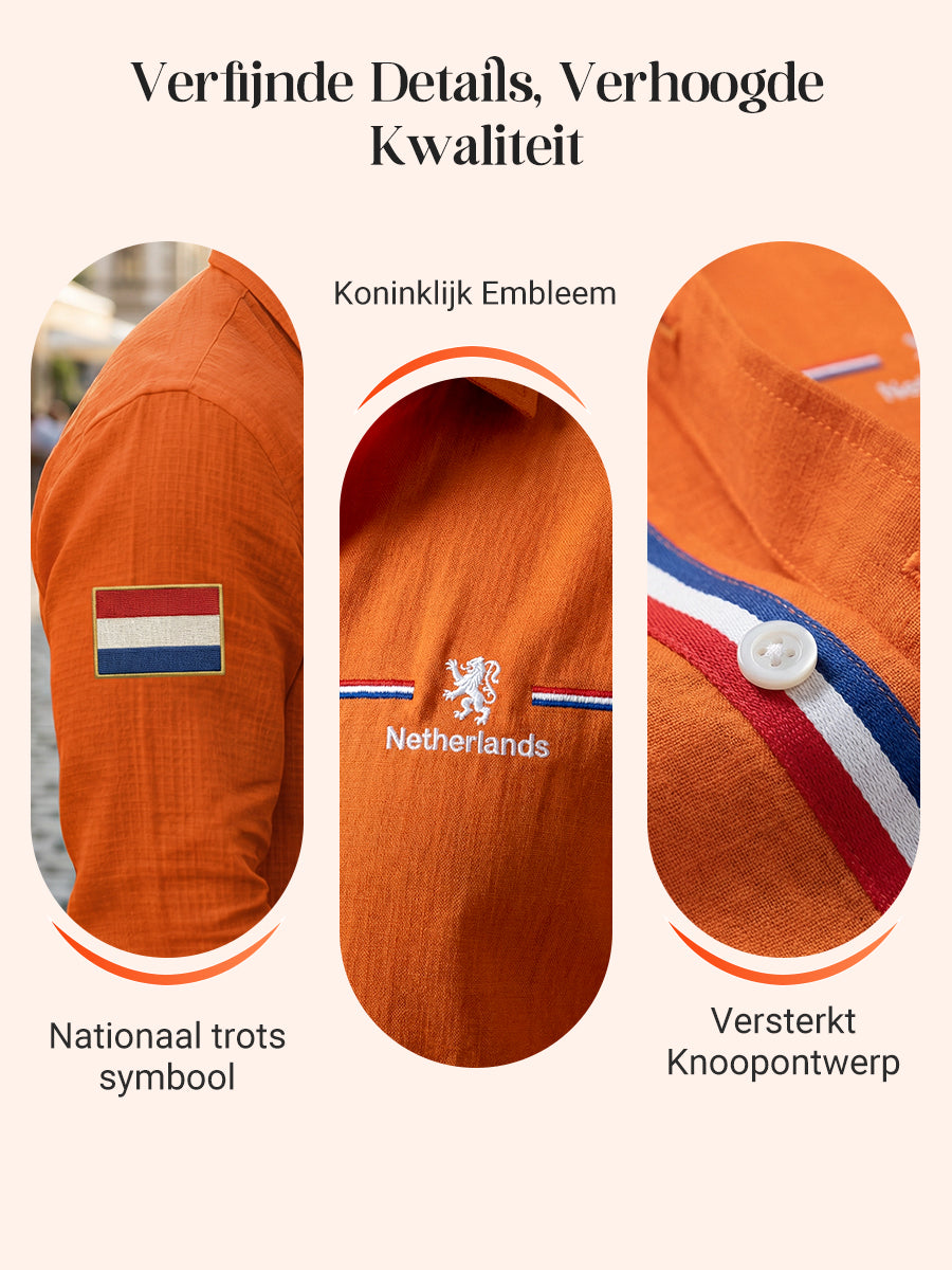 Heren Koningsdag Wafelshirt