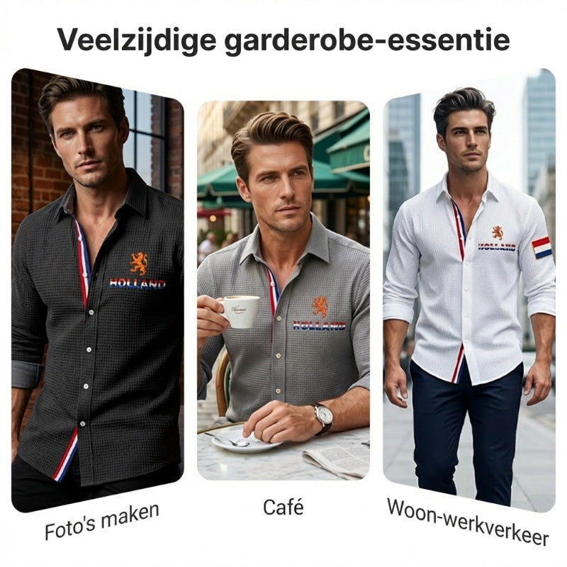 Heren Koningsdag Wafelshirt
