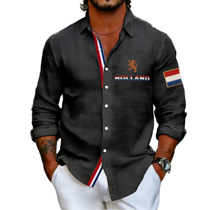 Heren Koningsdag Wafelshirt