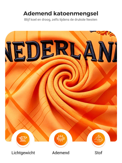 Herenpolo met koningsdagprint