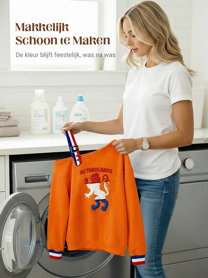 Dames Konings Dag Nederlandse Republiek Leeuw Nederland Vlag Sweatshirt