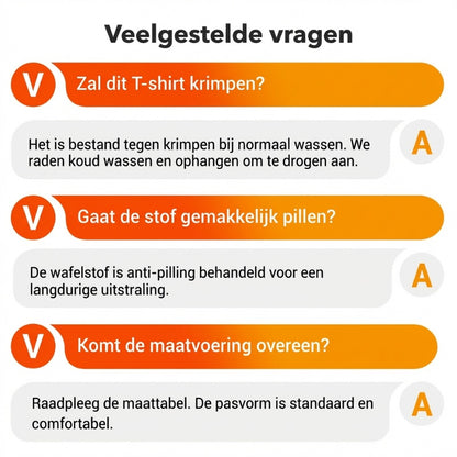 Heren Koningsdag Wafelshirt