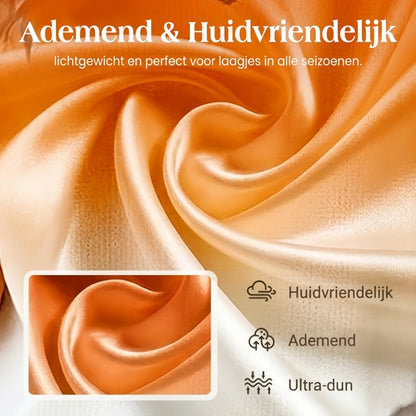 Dames King's Day-top met verloopprint en V-hals, casual styl