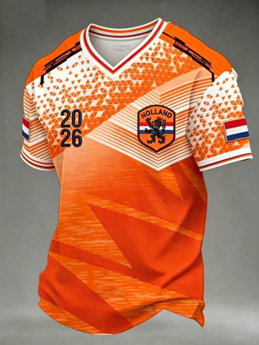 Heren T-shirt met V-hals