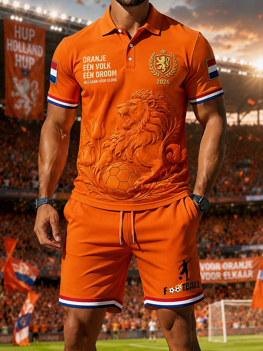 Herenvoetbalshirt met korte mouwen en korte mouwen