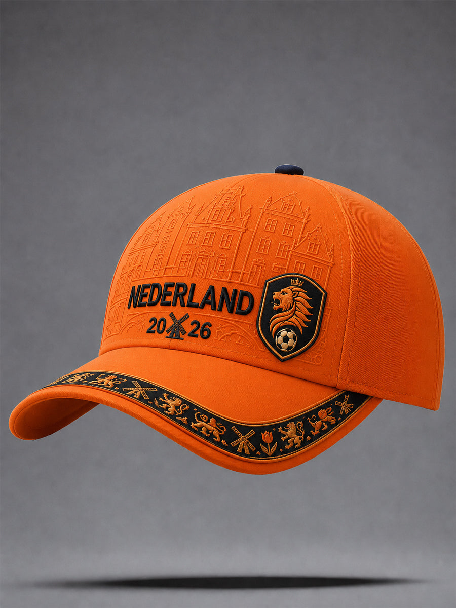 Uniseks cadeau voor voetbalfans, casual pet met opdruk
