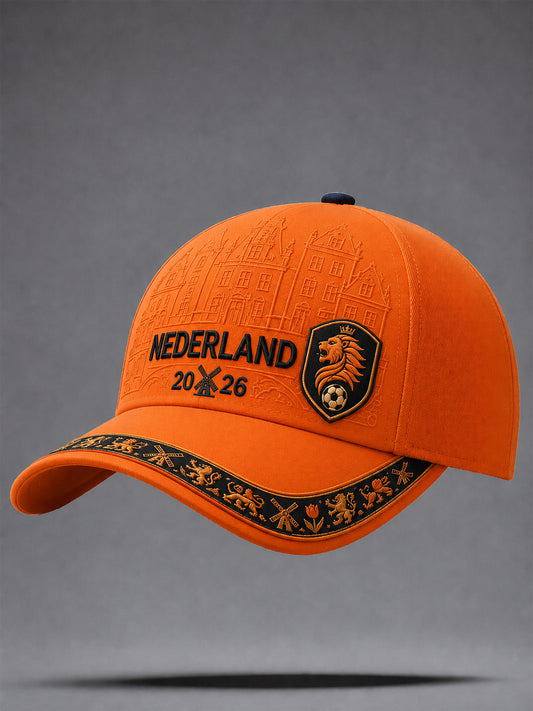 Uniseks cadeau voor voetbalfans, casual pet met opdruk