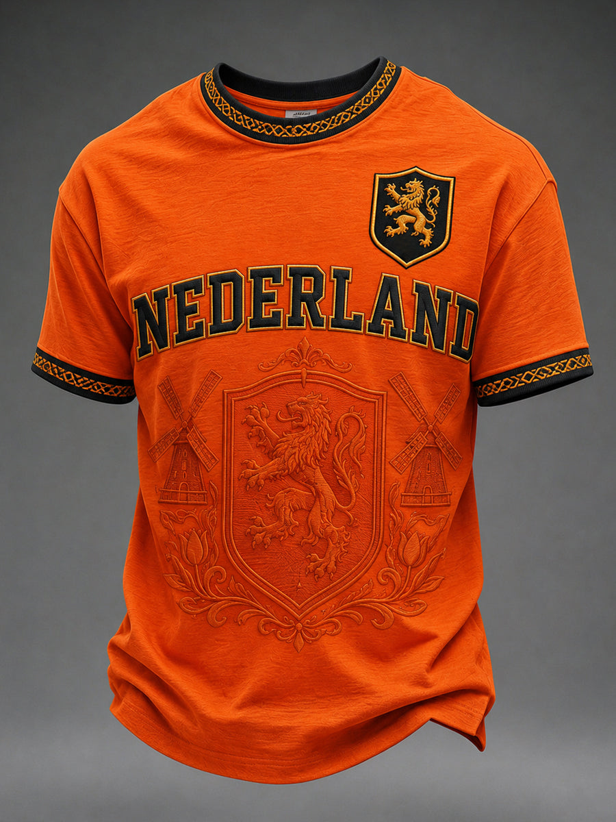 Herencadeau voor voetbalfans Print casual T-shirt