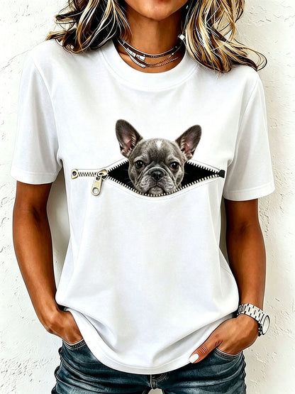 Dames mooie Franse Bulldog T-shirt