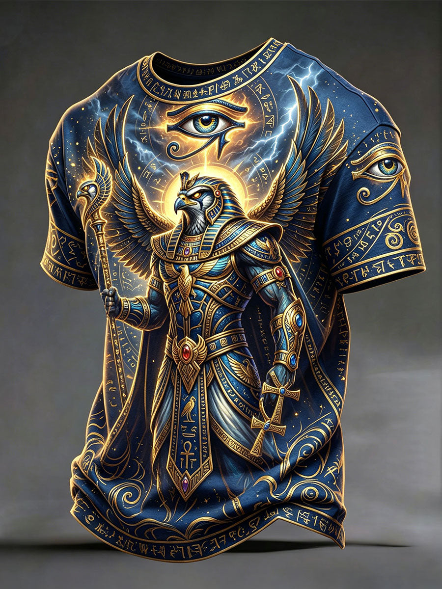 Heren-T-shirts met Horus uit het oude Egypte