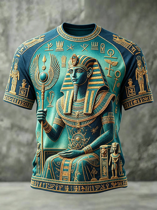 Heren-T-shirts met Oud-Egyptische Osiris-afbeelding