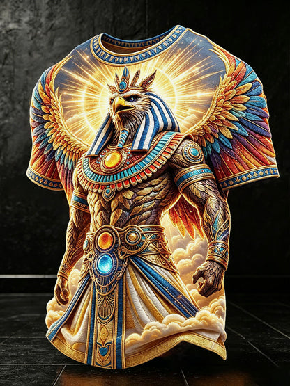 Heren-T-shirts met Horus uit het oude Egypte