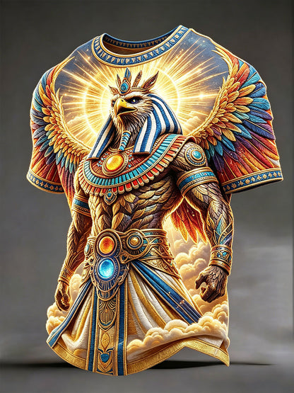 Heren-T-shirts met Horus uit het oude Egypte