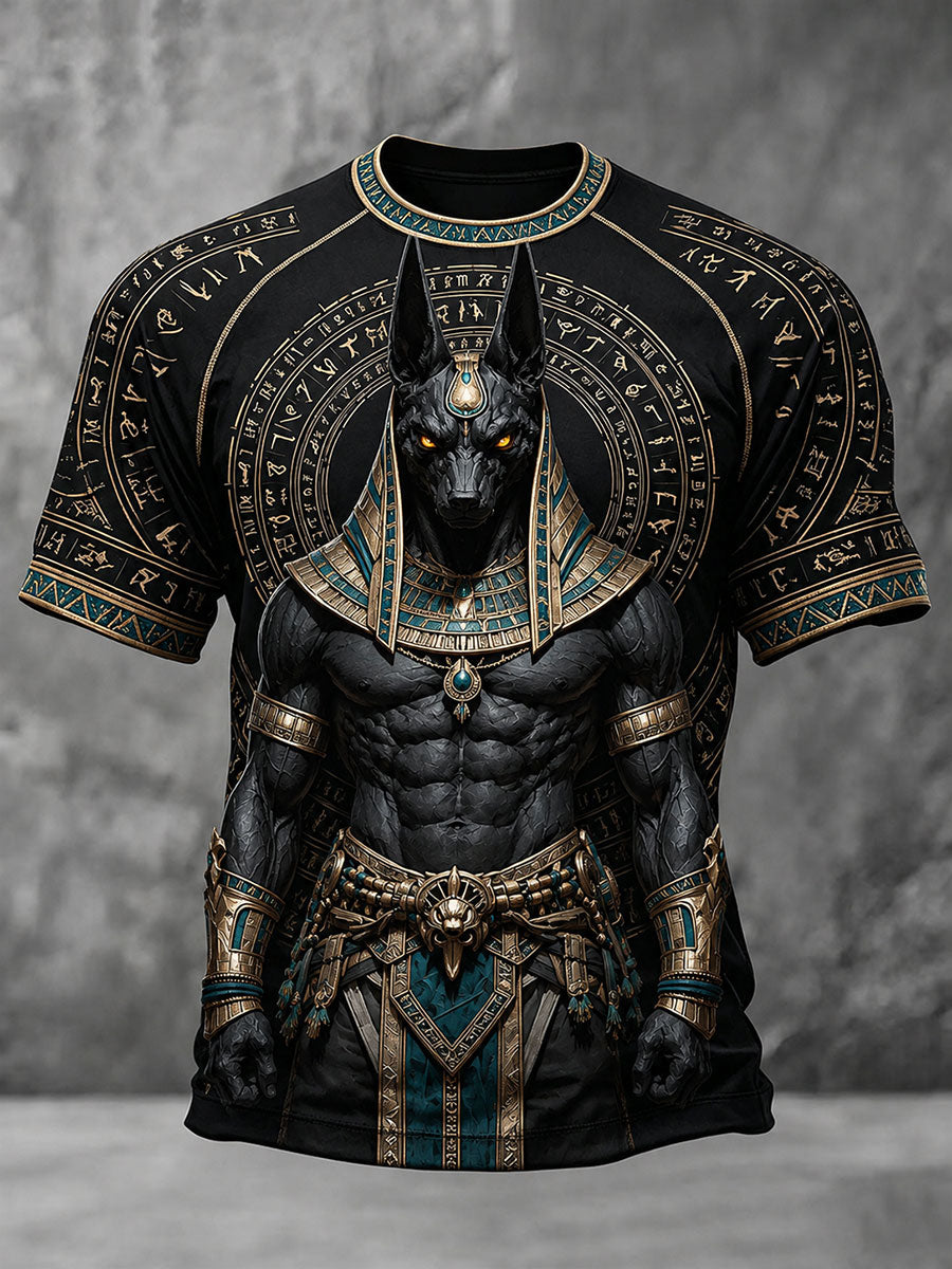 Anubis T-shirts uit het Oude Egypte voor heren