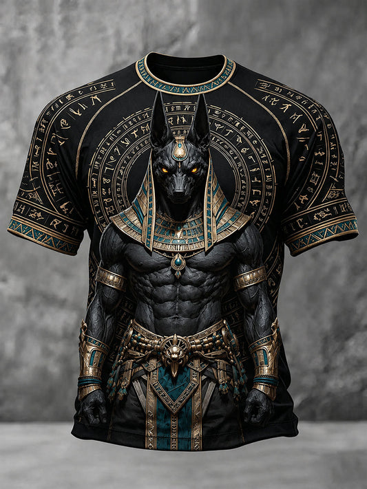 Anubis T-shirts uit het Oude Egypte voor heren
