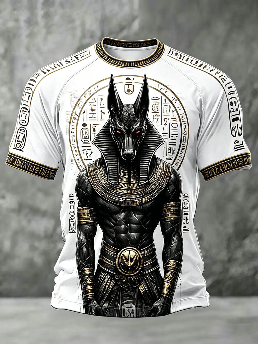 Heren-T-shirts met Anubis uit het oude Egypte
