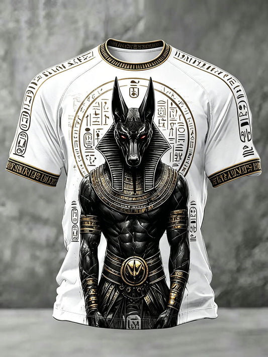Heren-T-shirts met Anubis uit het oude Egypte