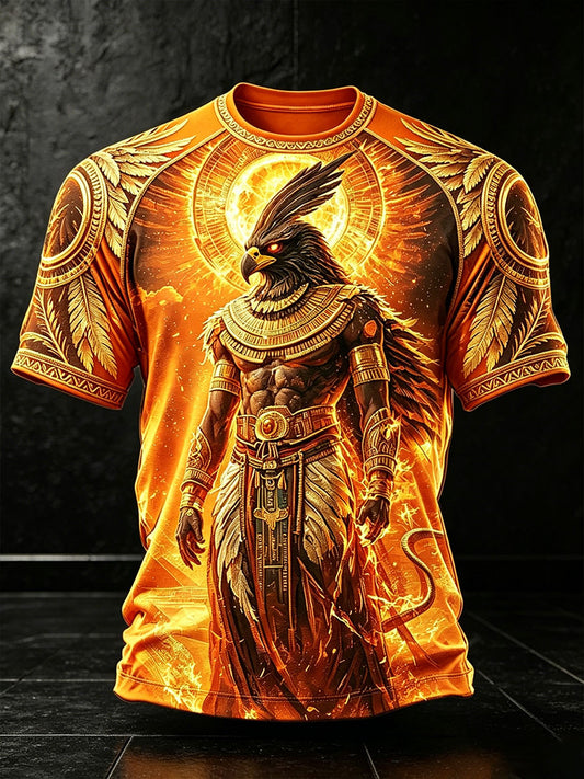 Heren-T-shirts met Horus uit het oude Egypte