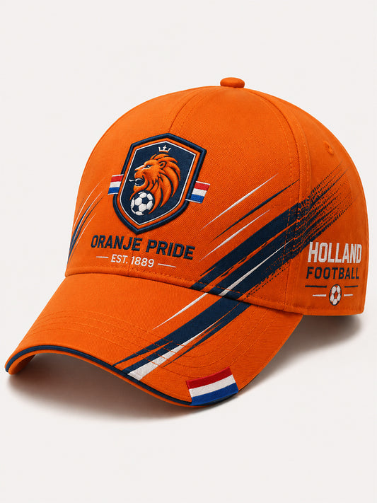 Herenhoed met print met voetbalthema