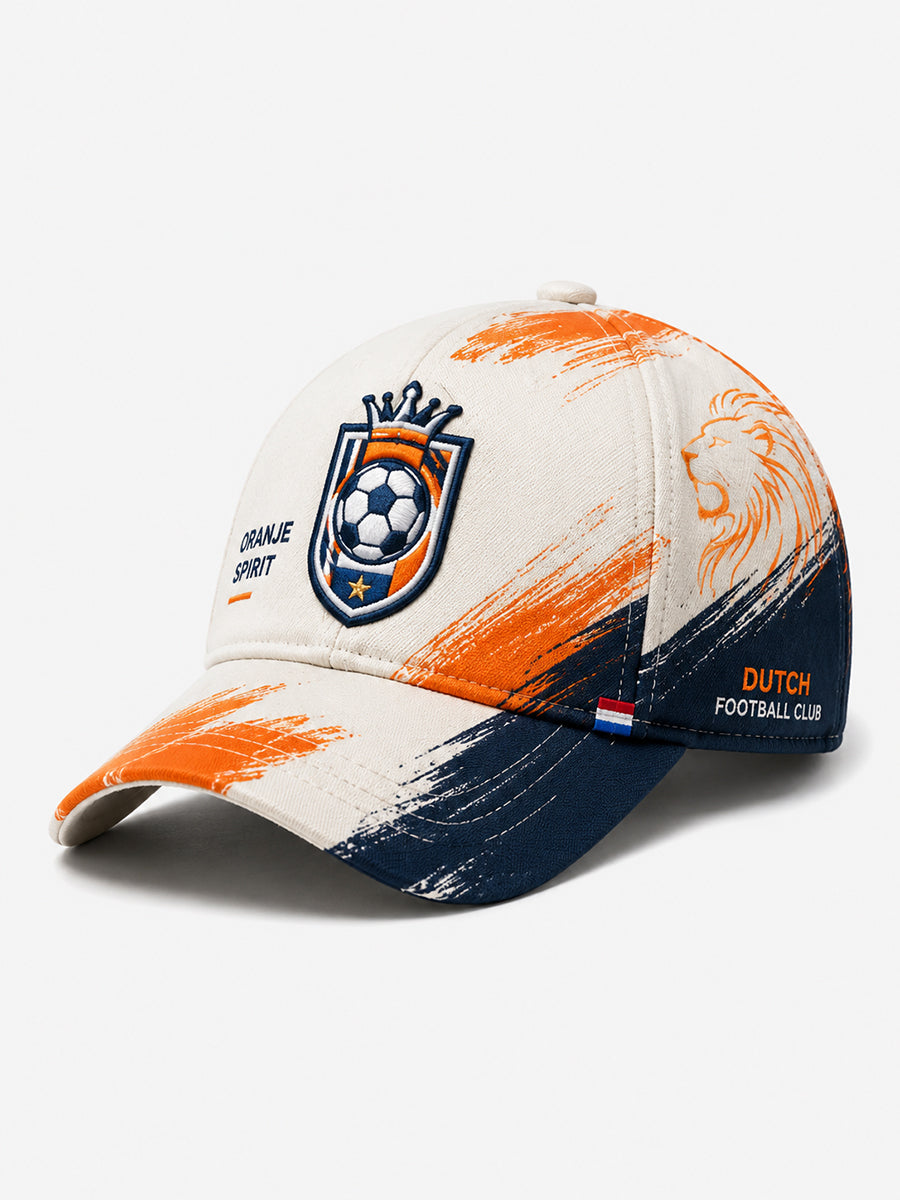 Herenhoed met voetbalprint