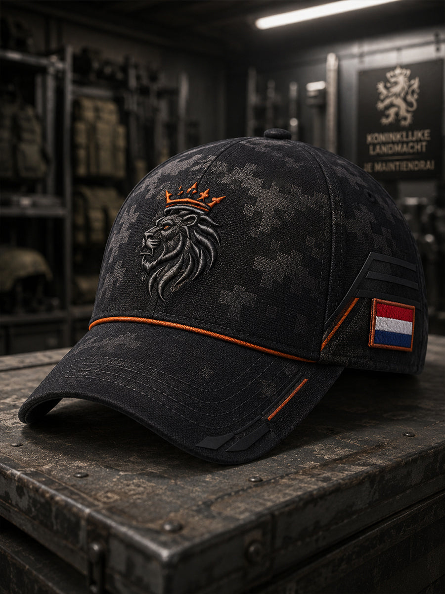 Herenhoed met militaire print