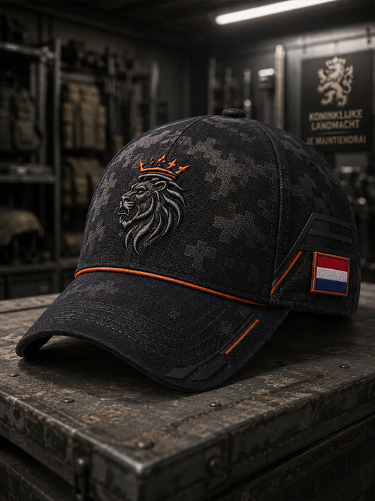 Herenhoed met militaire print