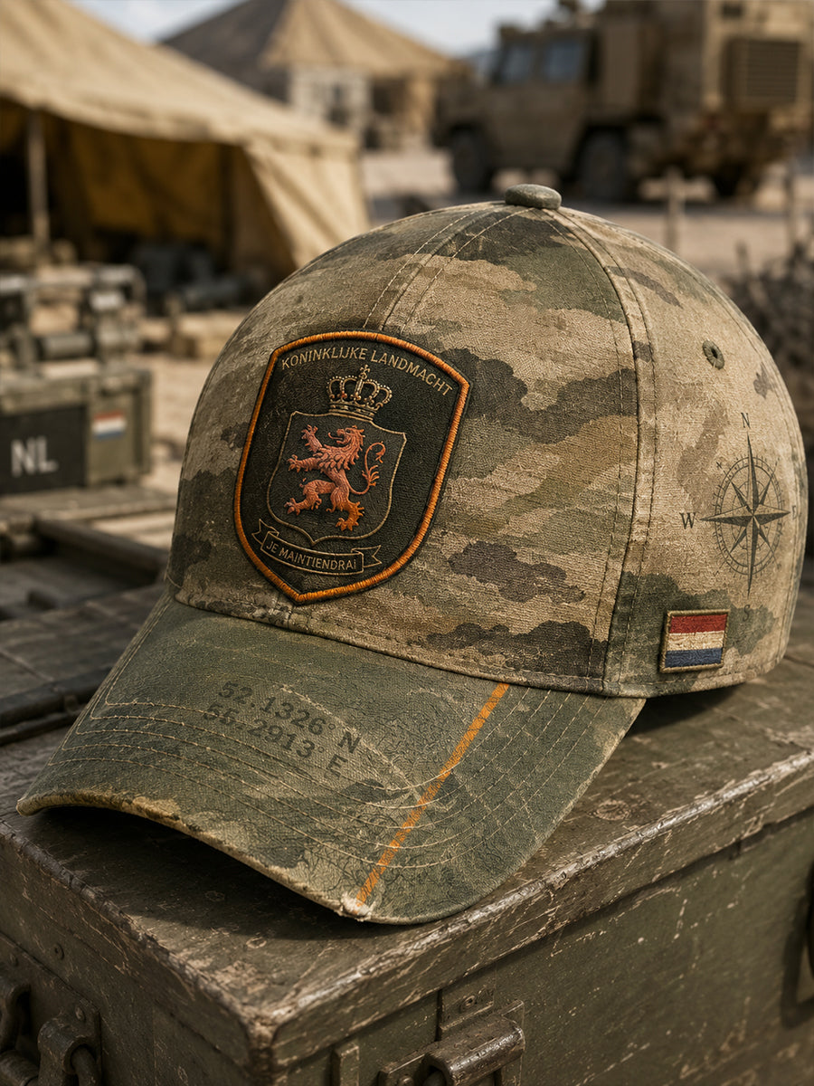 Herenhoed met militaire print