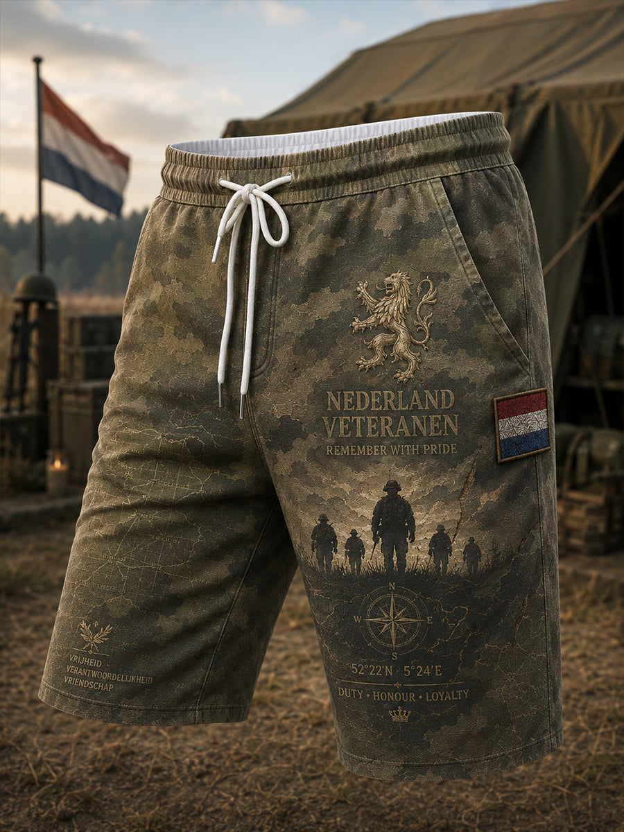 Heren Retro Veteraan Herdenkingsbroeken