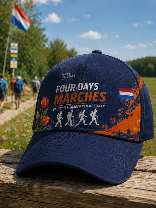 Hoed met grafische print van het ‘Vierdaagse’-festival