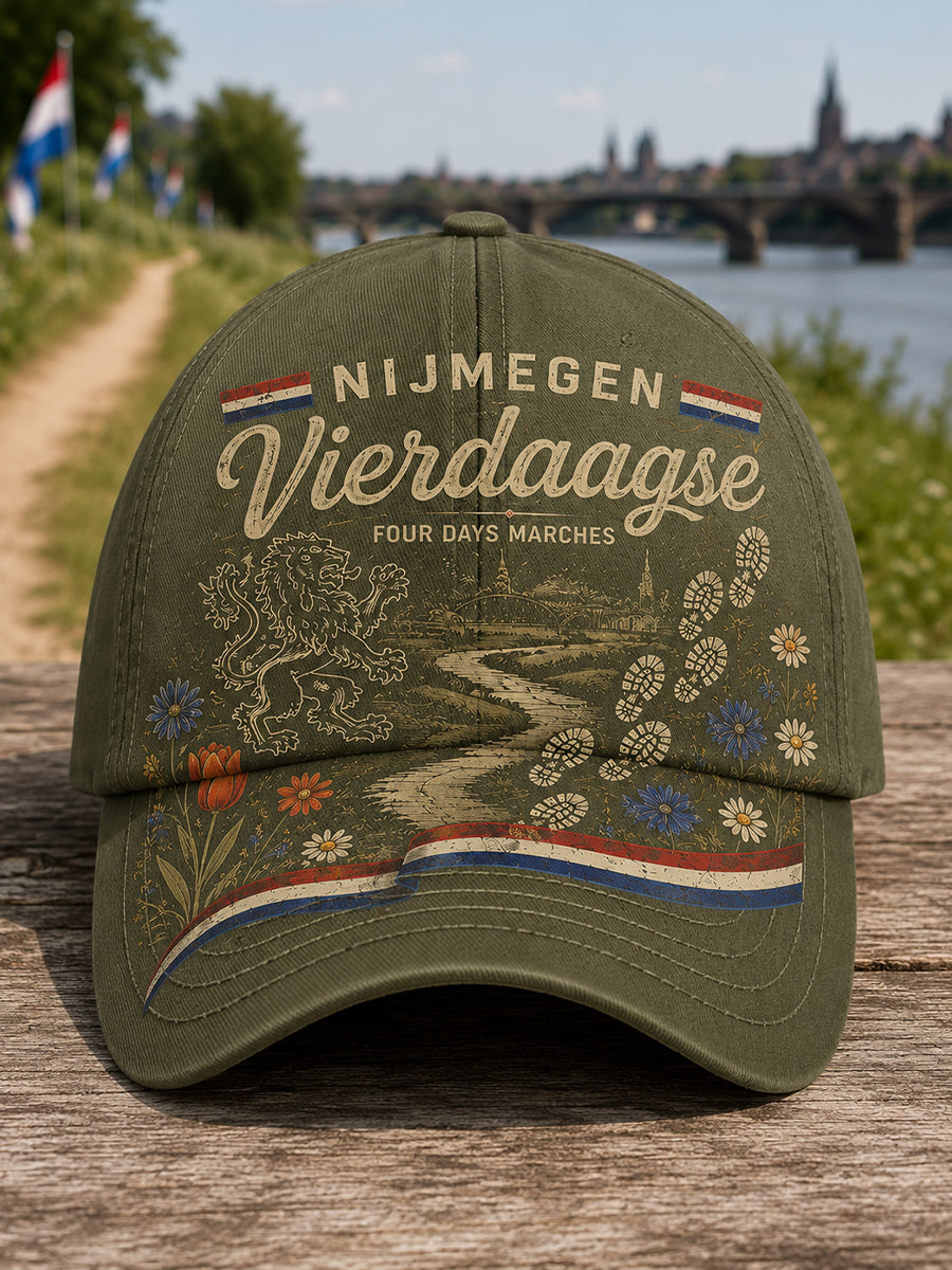 Hoed met grafische print van het ‘Vierdaagse’-festival