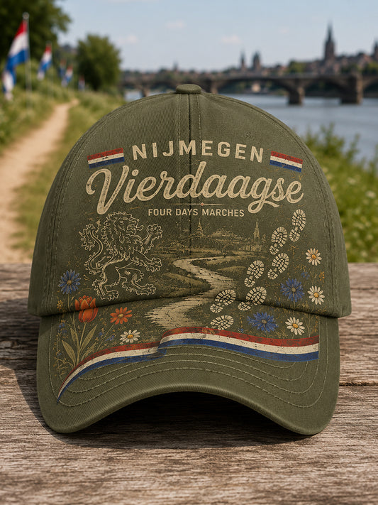 Hoed met grafische print van het ‘Vierdaagse’-festival